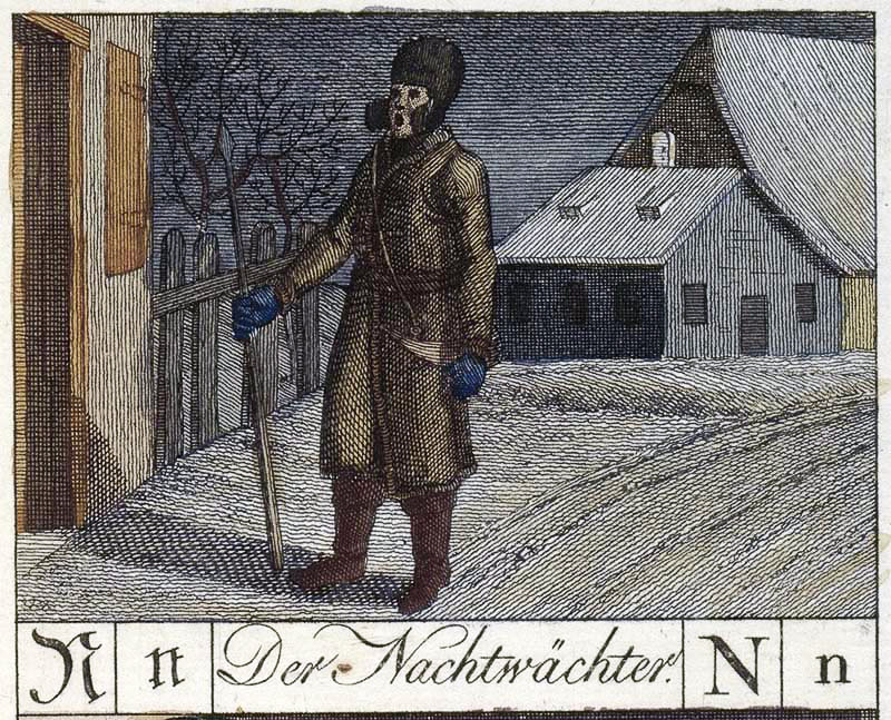 Nachtwachter ドイツ語辞典でのnachtwachterの定義と同義語