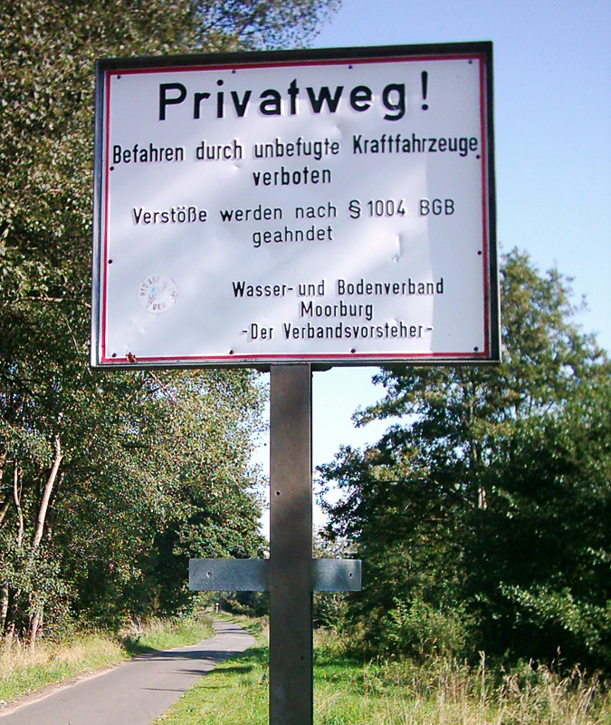Privatweg