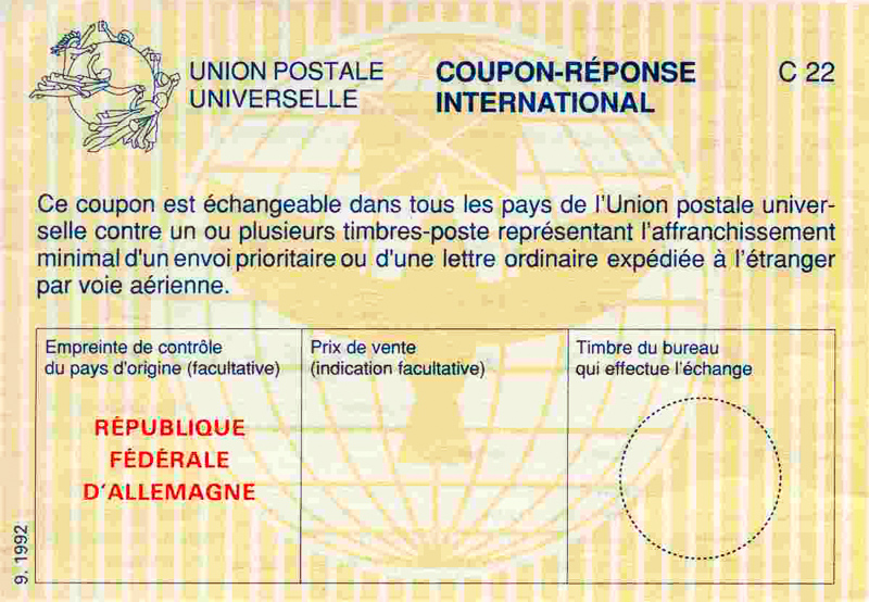 international reply coupon