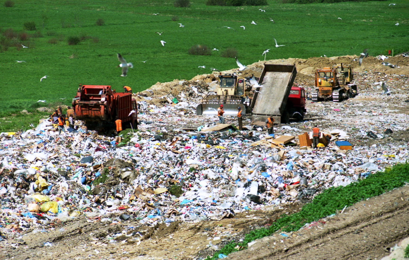 rubbish dump