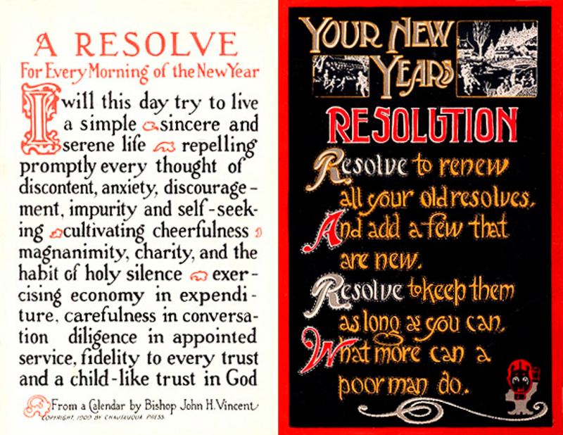 New Year resolution