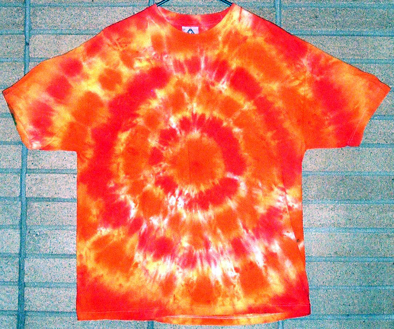 tie-dyed